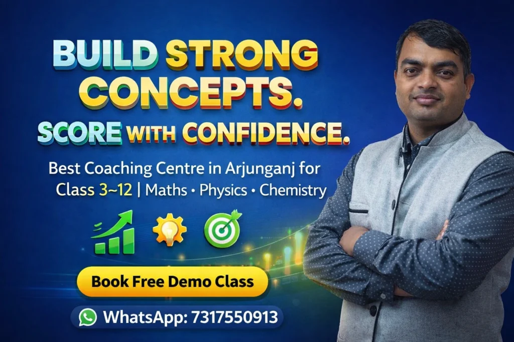 Sikhar Academy Arjunganj Lucknow coaching centre for Class 3 to 12 students offering Maths, Physics and Chemistry classes with free demo by Amar Nath Tiwari